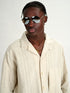 Forme d'Expression Painter Button-Up Shirt manuscript beige stripe